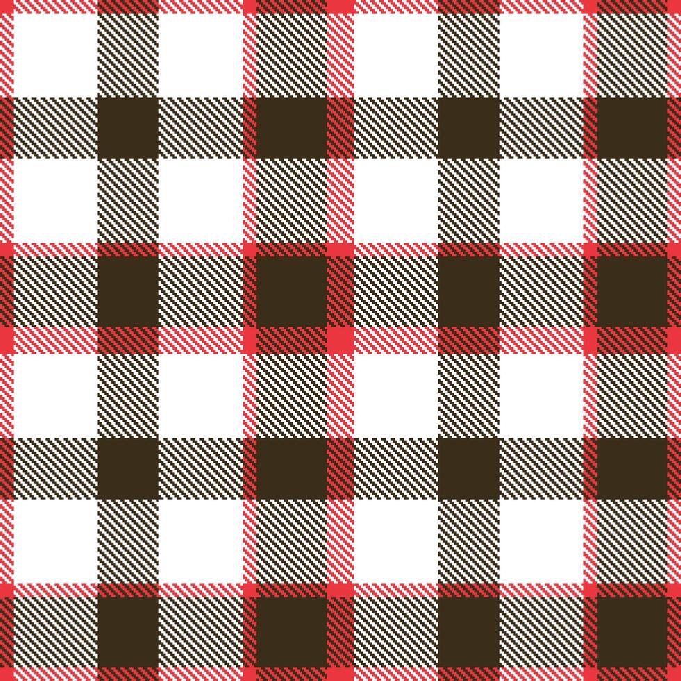 Modern Seamless Tartan in Neon Light Red tones Textile Design vector