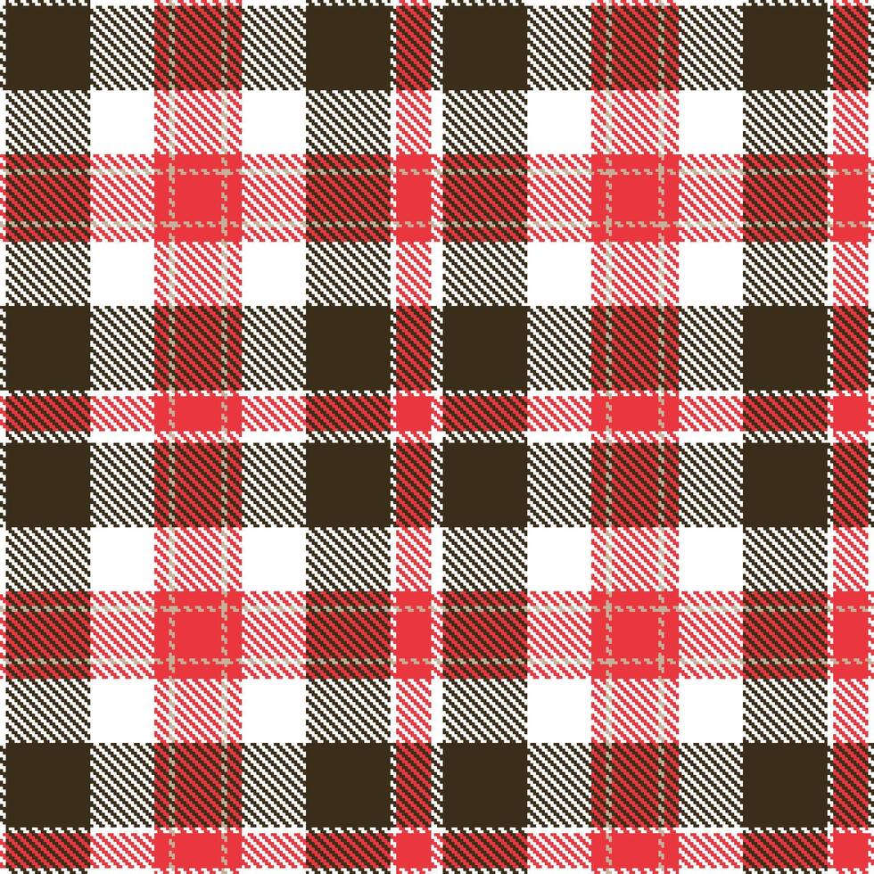 Smoky White Seamless Tartan with Iridescent Light Red accents Textile Design vector