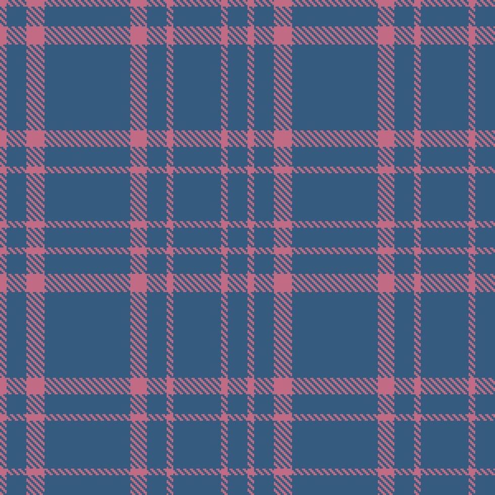 Modern Deep Muted Pink Seamless Tartan Textile Design vector