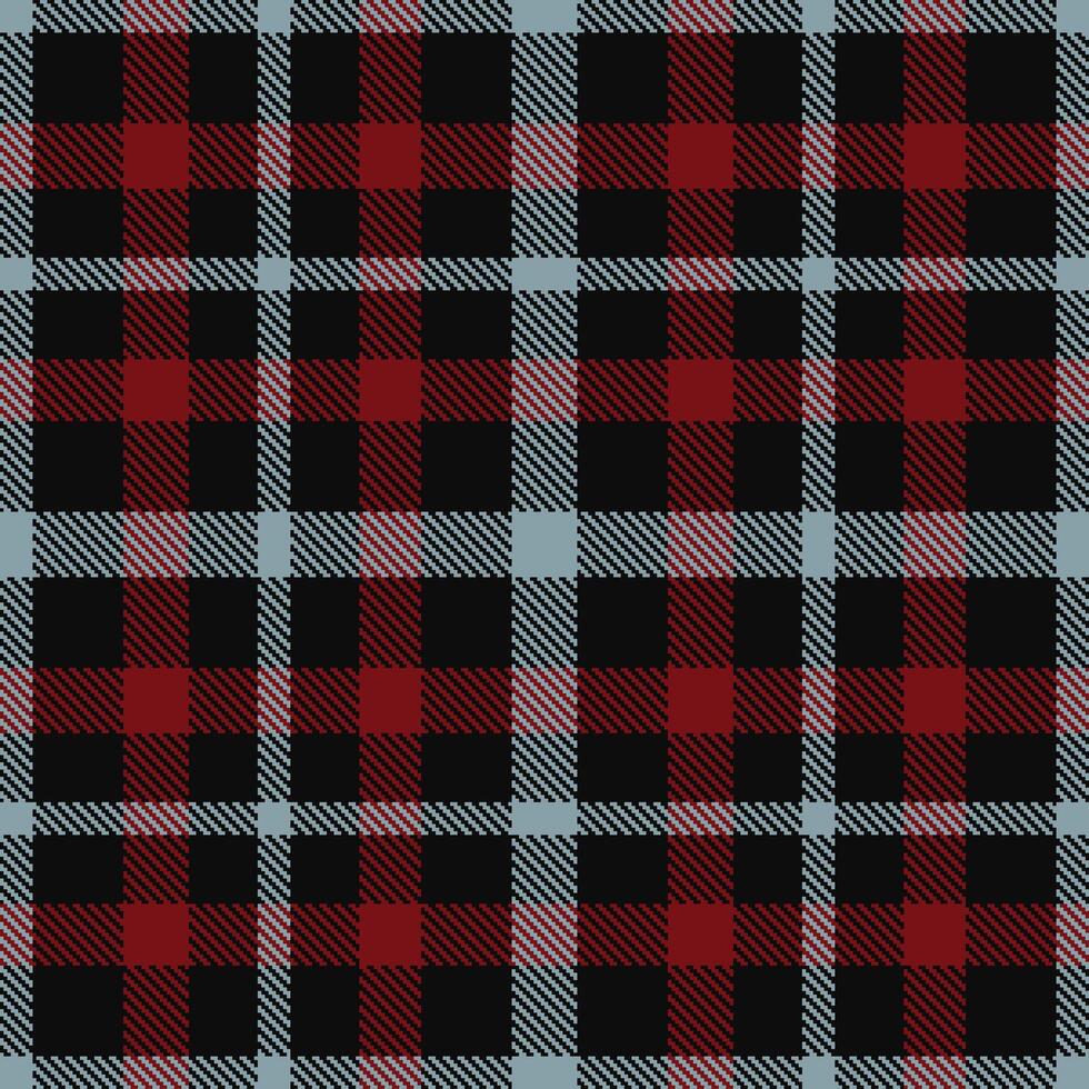 Modern Pale Almost Black Seamless Tartan Textile Design 386 vector