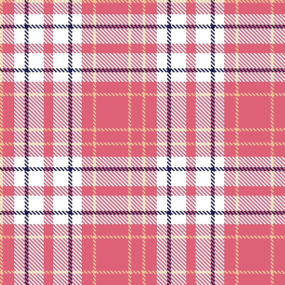 Iridescent Rose Seamless Tartan with Muted White accents Textile Design vector