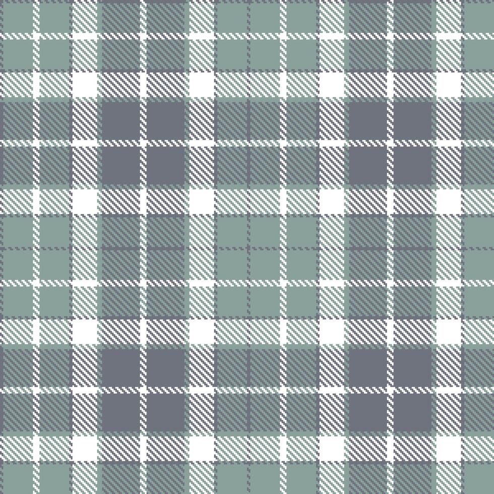 Modern Seamless Tartan in Iridescent Battleship Grey tones Textile Design vector