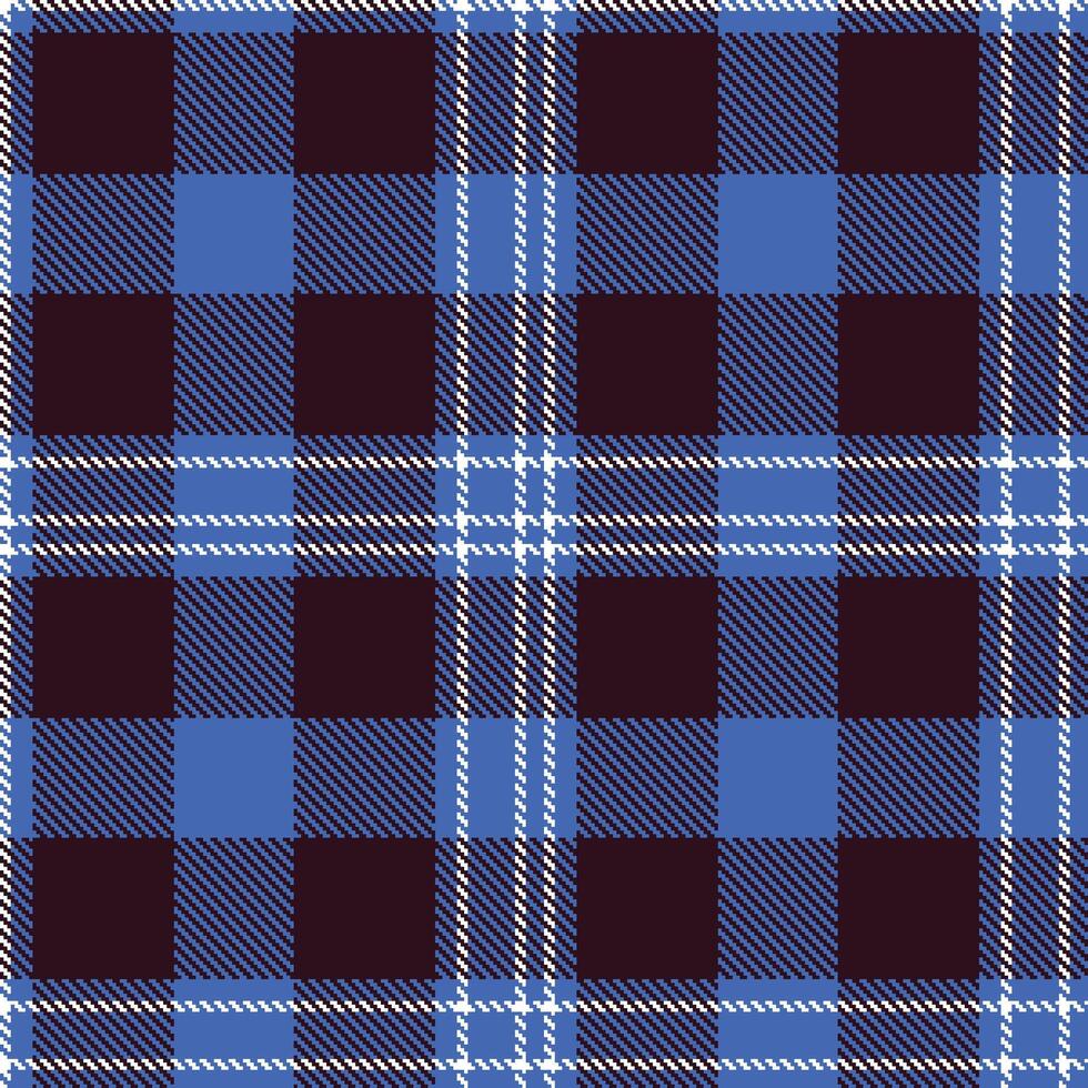 Modern Seamless Tartan in Dusty Bright Blue tones Textile Design vector