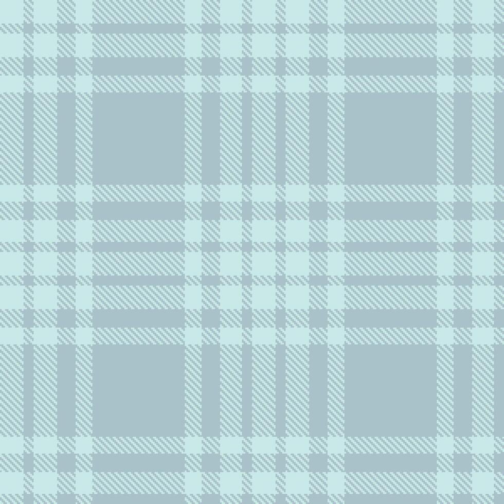 Modern Seamless Tartan in Iridescent Duck Egg Blue tones Textile Design vector