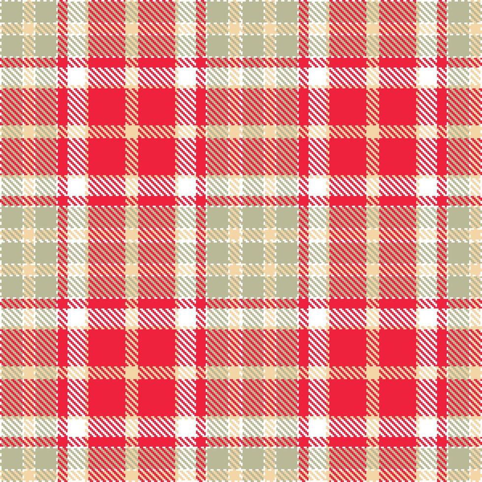 Modern Seamless Tartan in Light White tones Textile Design Variant 2216 vector