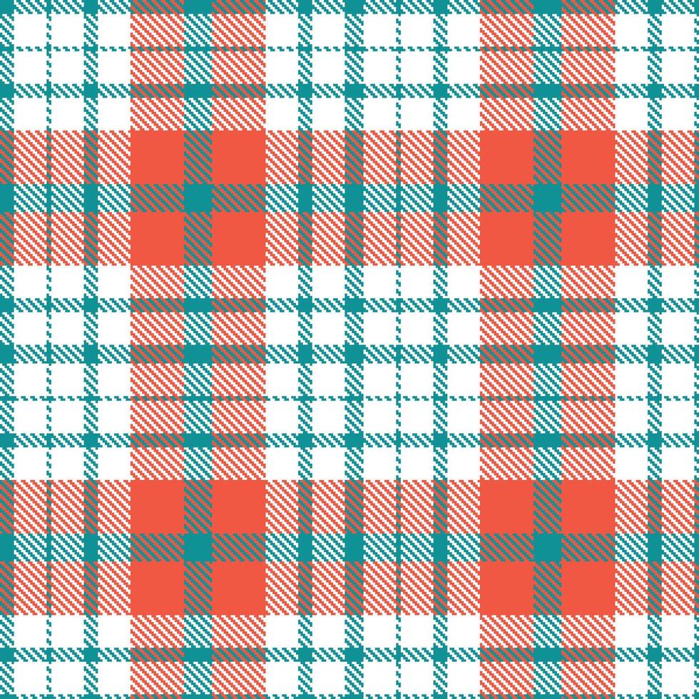 Modern Seamless Tartan in Bright Dark Cyan tones Textile Design 386 vector
