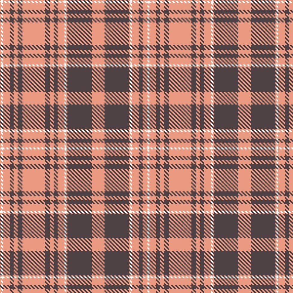 Modern Soft Blush Seamless Tartan Textile Design vector