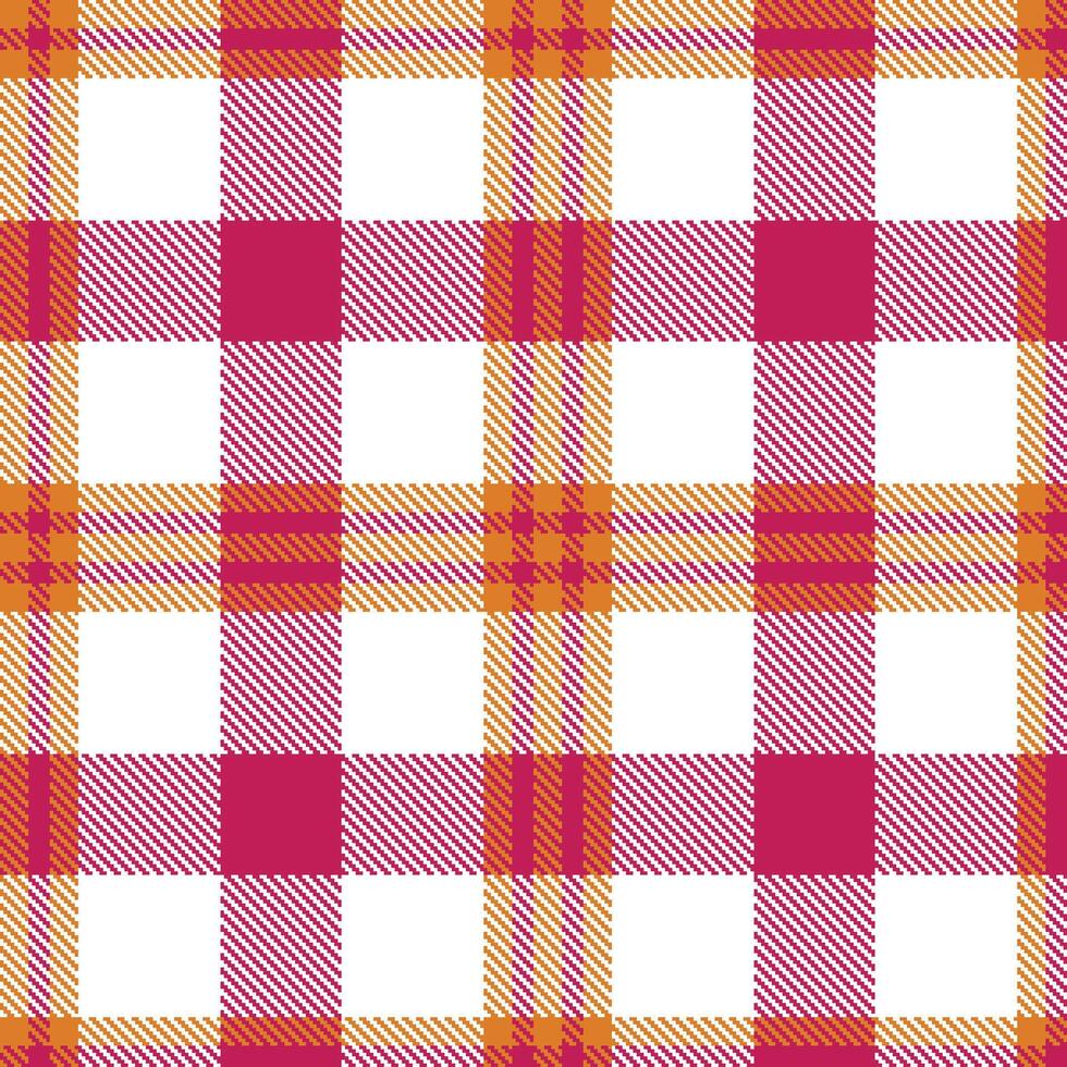 Modern Seamless Tartan in Deep Pumpkin tones Textile Design Variant 2290 vector