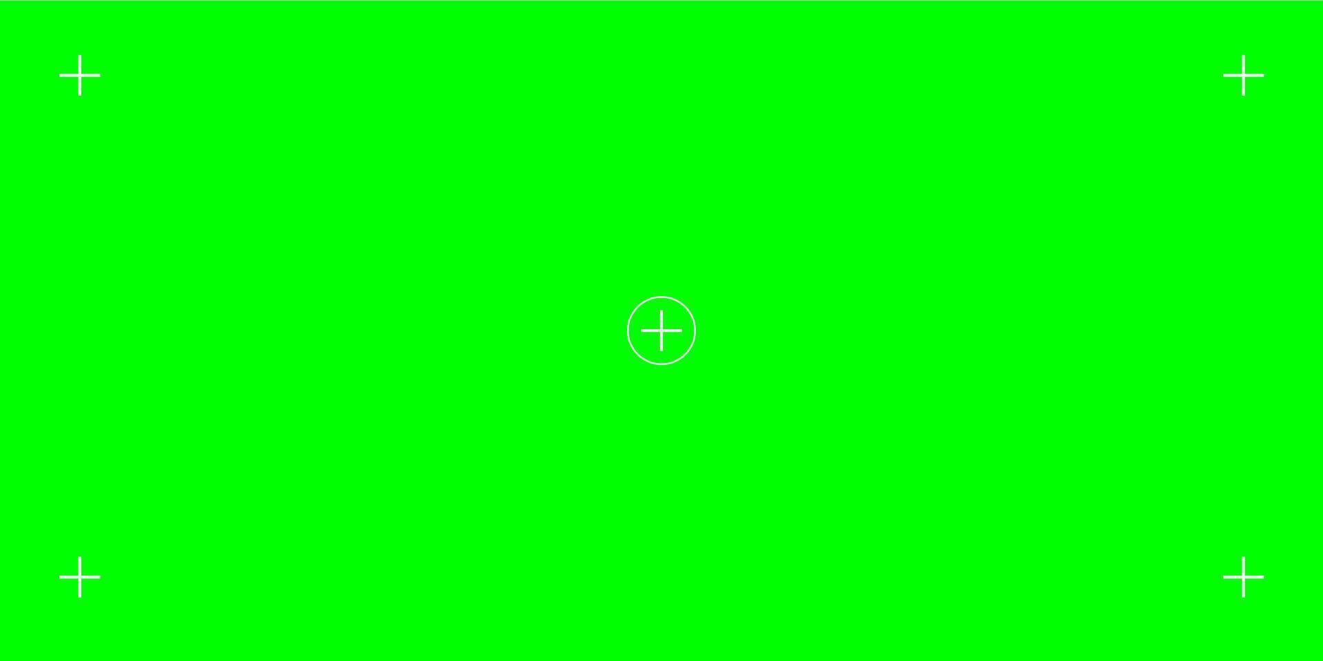 Chroma key green screen with motion tracking markers. illustration for VFX and post-production use. Ideal for filmmakers and editors. vector