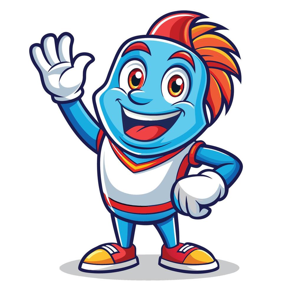 Cheerful Mascot Character vector