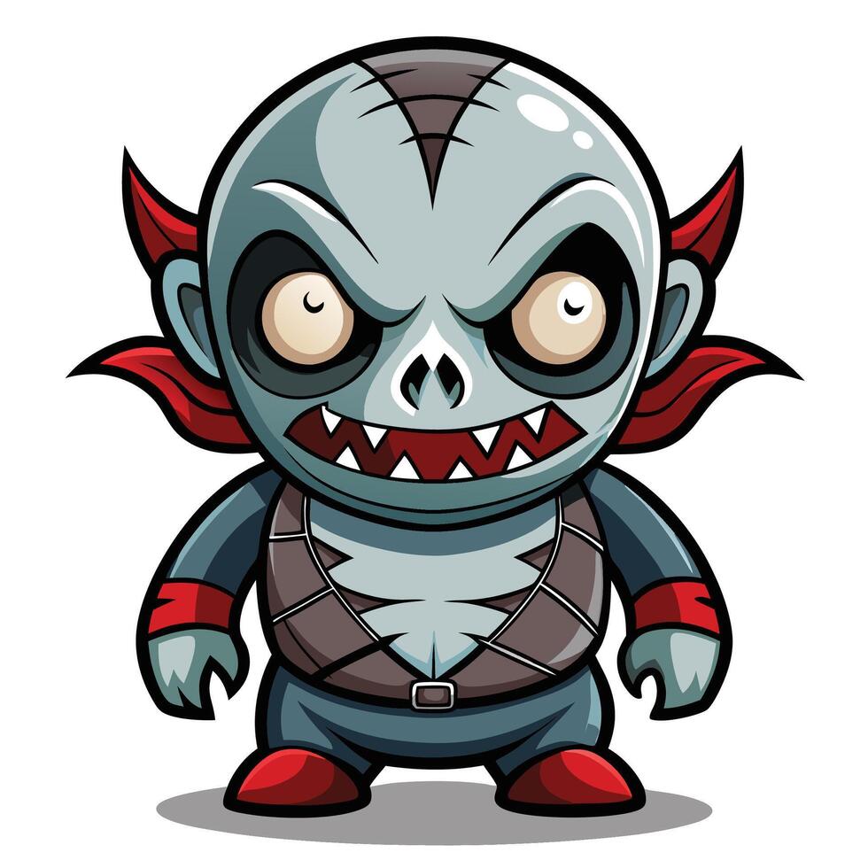 Cute Cartoon Zombie vector