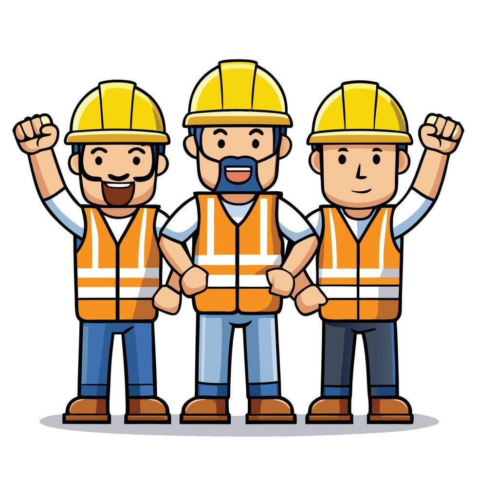 Team of Construction Workers vector