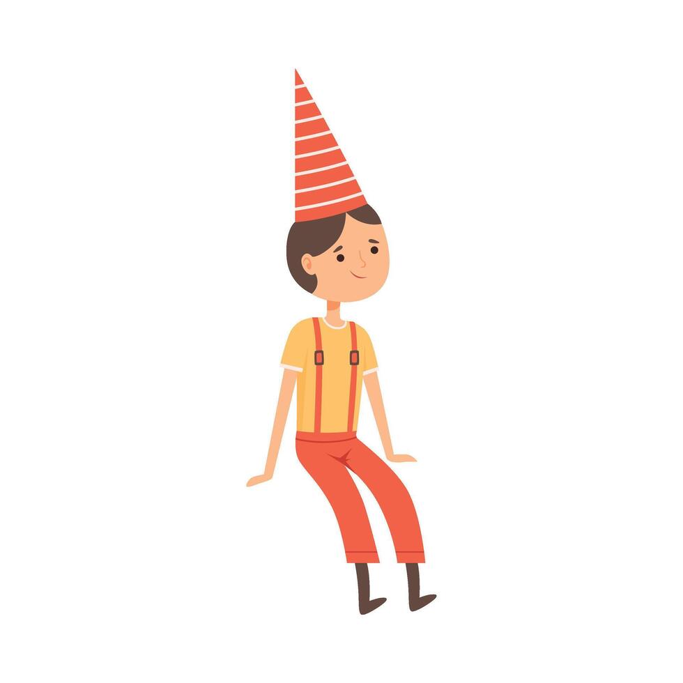 Tom Thumb Character from Fairy Tale Illustration vector