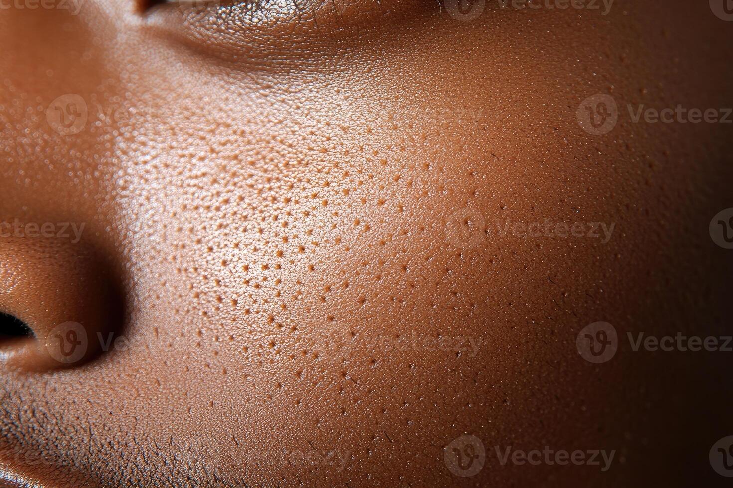 Close-up of a Person's Skin with Visible Pores photo