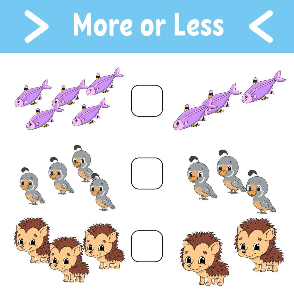 A counting game for children with animals vector