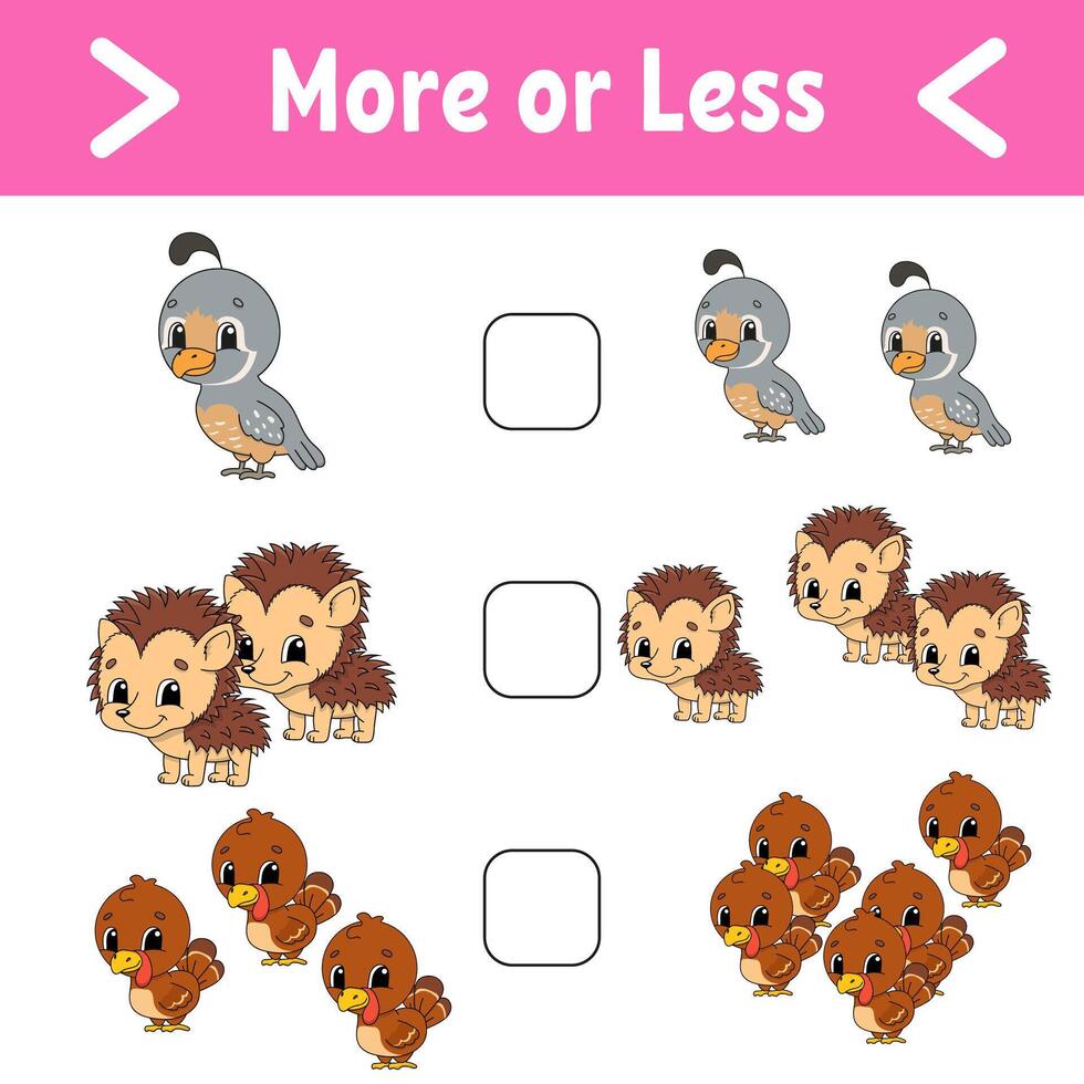 A cartoon bird counting game with a picture of a bird and a bird vector