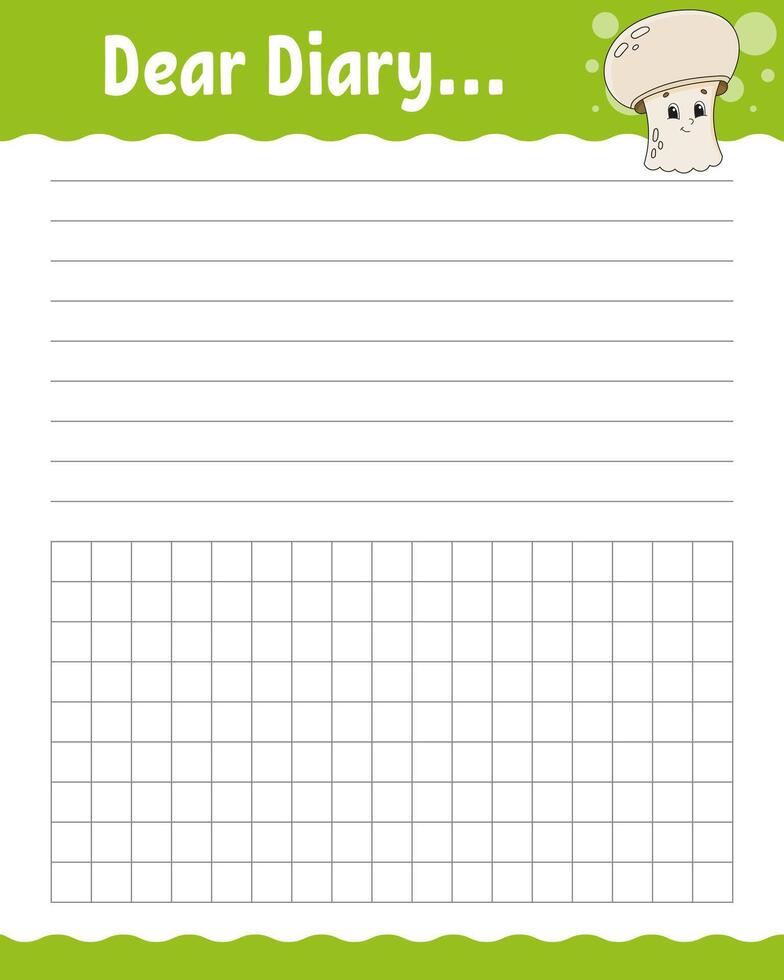 Dear diary - screenshot vector