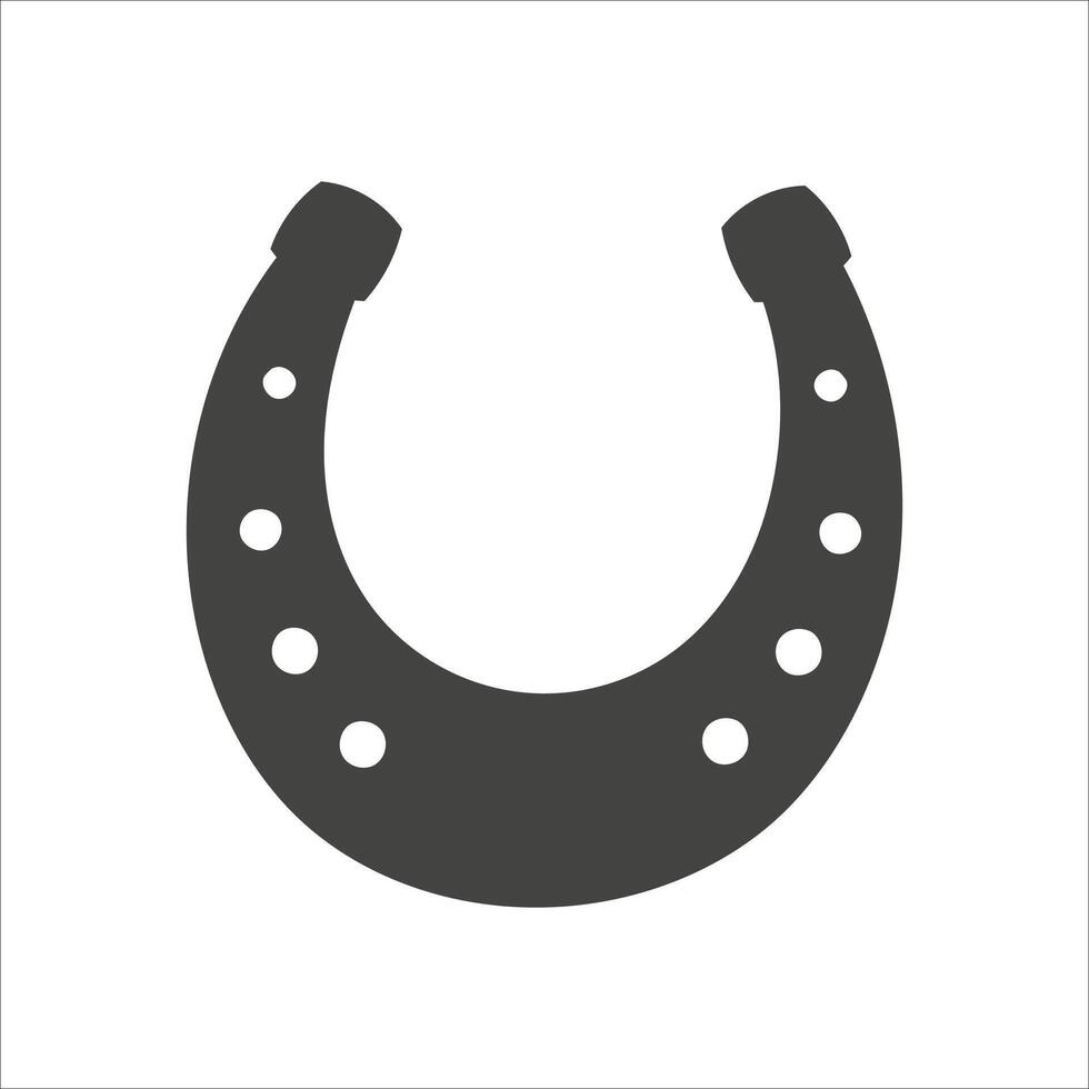 Horseshoe icon isolated on white background vector