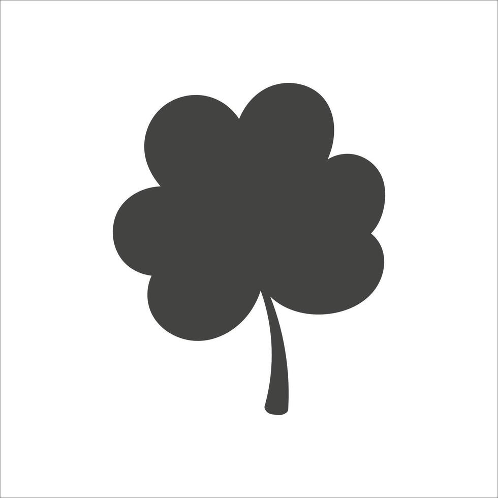 A four leaf clover icon on a white background vector