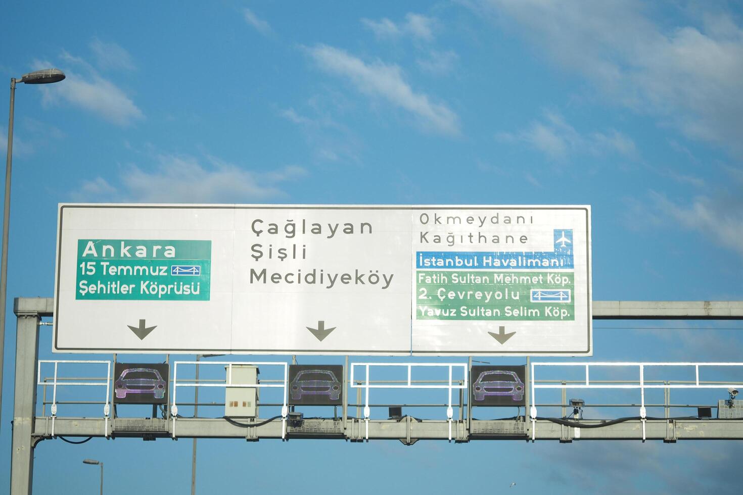 turkey istanbul 25 december Sign directing traffic in Ankara towards key locations photo