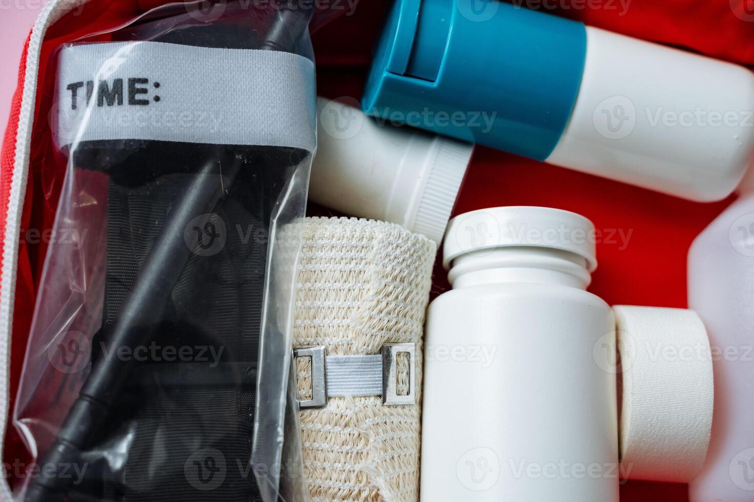 Essential Medical Supplies Comprehensive First Aid Kit Contents for Emergency Preparedness to ensure safety and effective treatment during any unforeseen health crisis photo