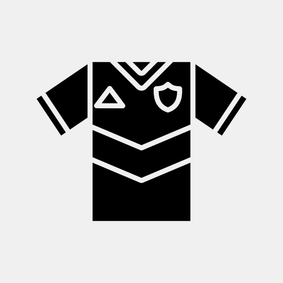 Icon jersey. Football and soccer elements. Icon in glyph style. vector
