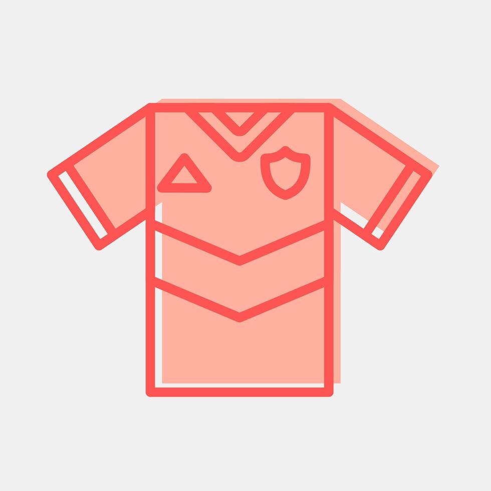 Icon jersey. Football and soccer elements. Icon in two tone style. vector
