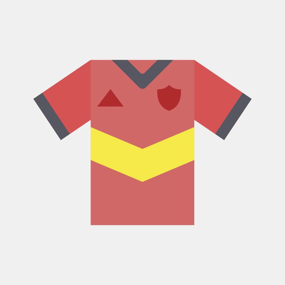 Icon jersey. Football and soccer elements. Icon in flat style. vector