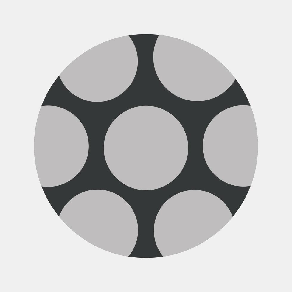 Icon soccer ball. Football and soccer elements. Icon in flat style. vector