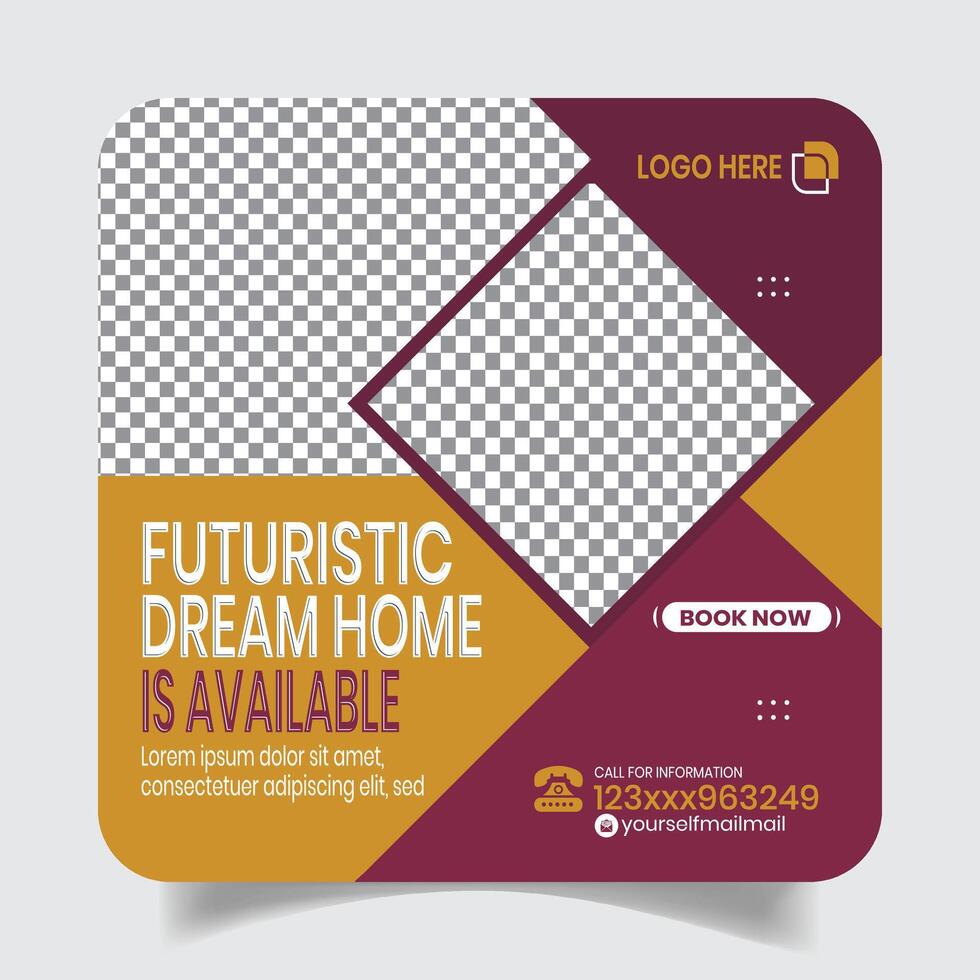 Apartment Sale Digital Social Media Post Design Banner vector
