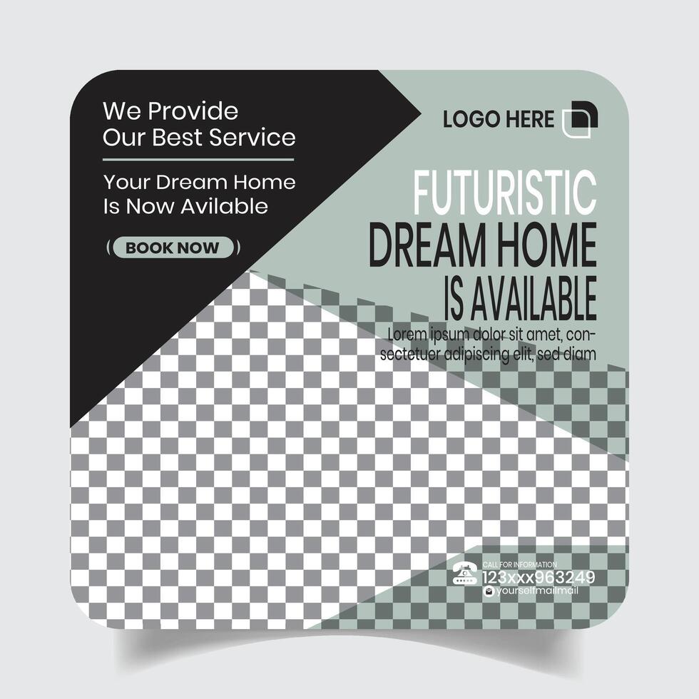 Royal House Sale Social Media Post Design Banner vector