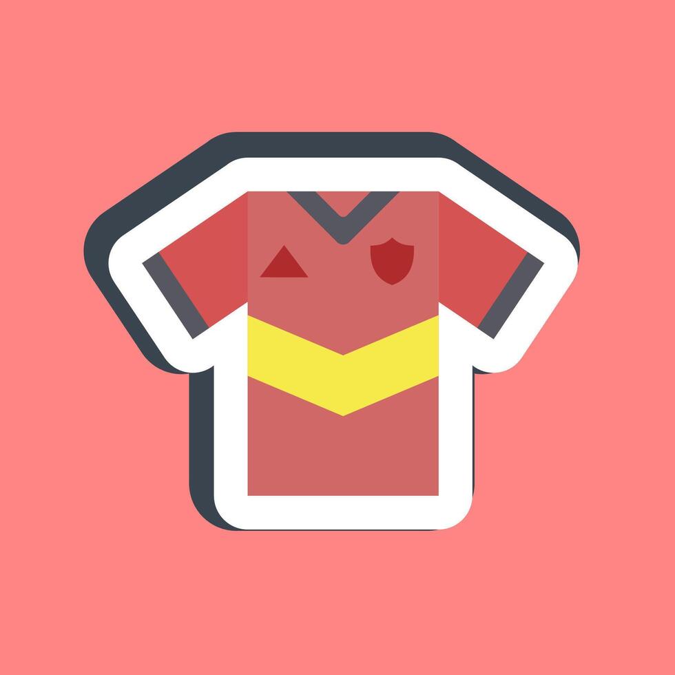Sticker jersey. Football and soccer elements. vector