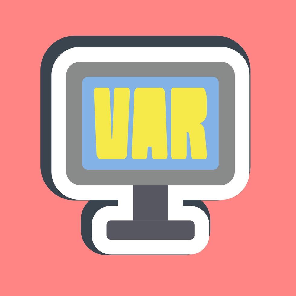 Sticker var. Football and soccer elements. vector