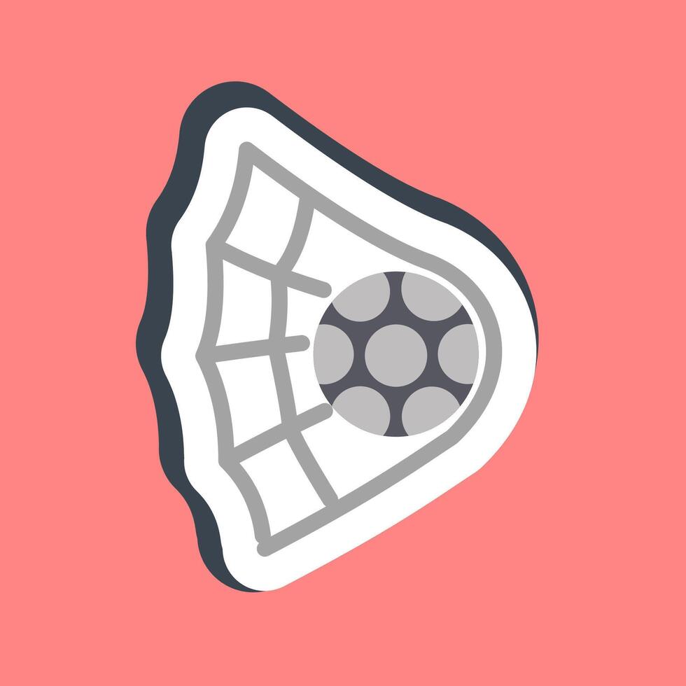 Sticker goal. Football and soccer elements. vector
