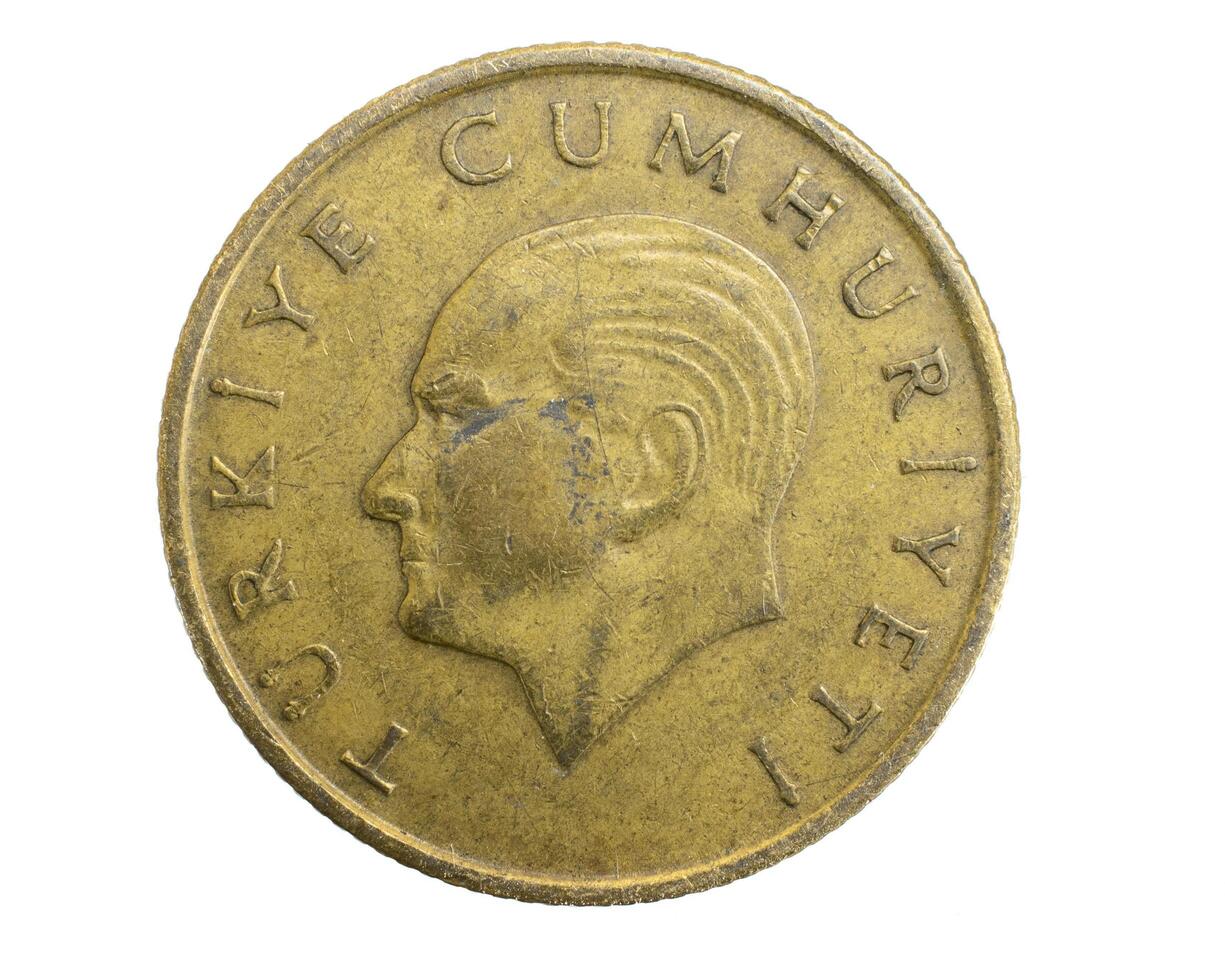 Turkey hundred lira coin photo