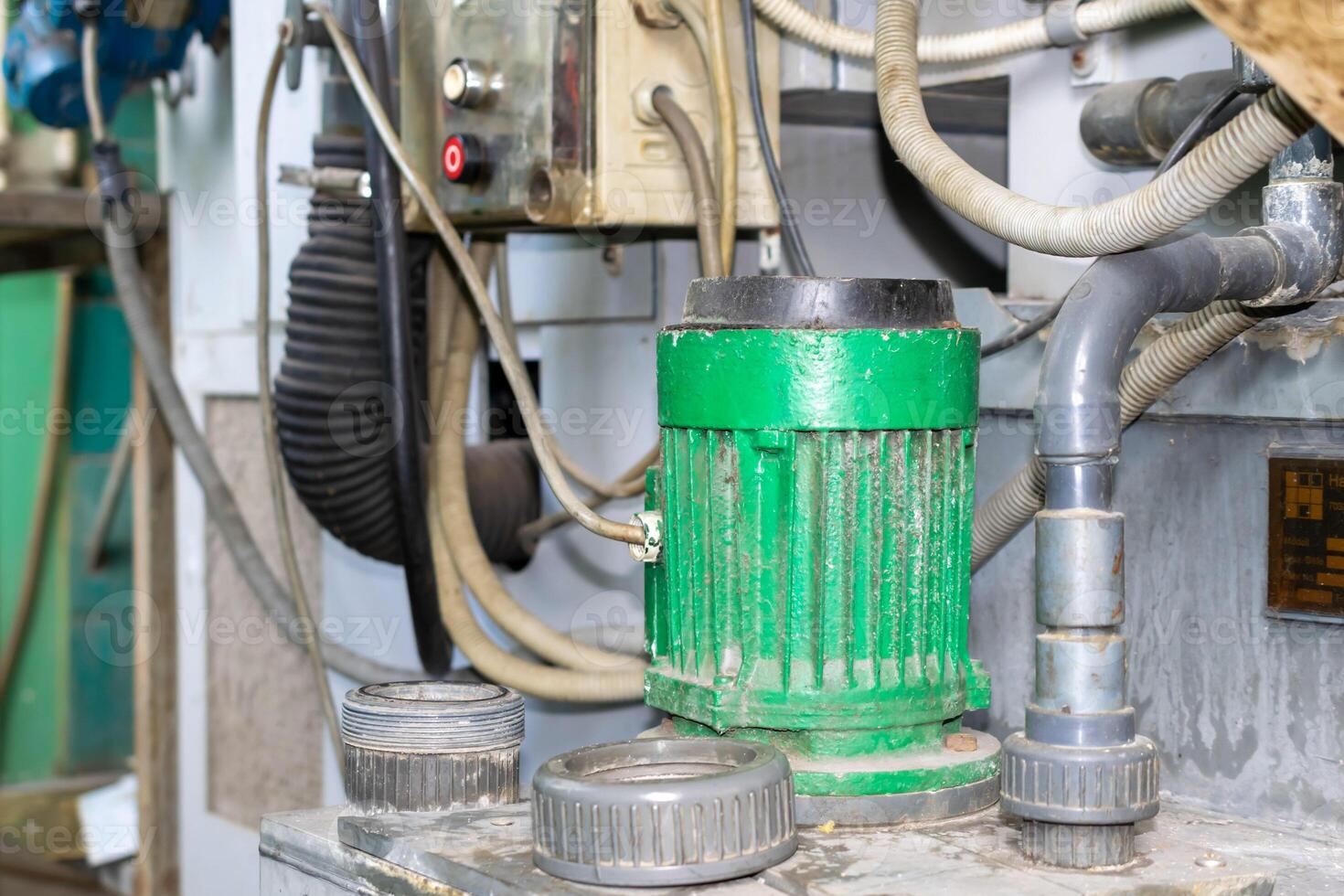 old electric motors powering machines photo