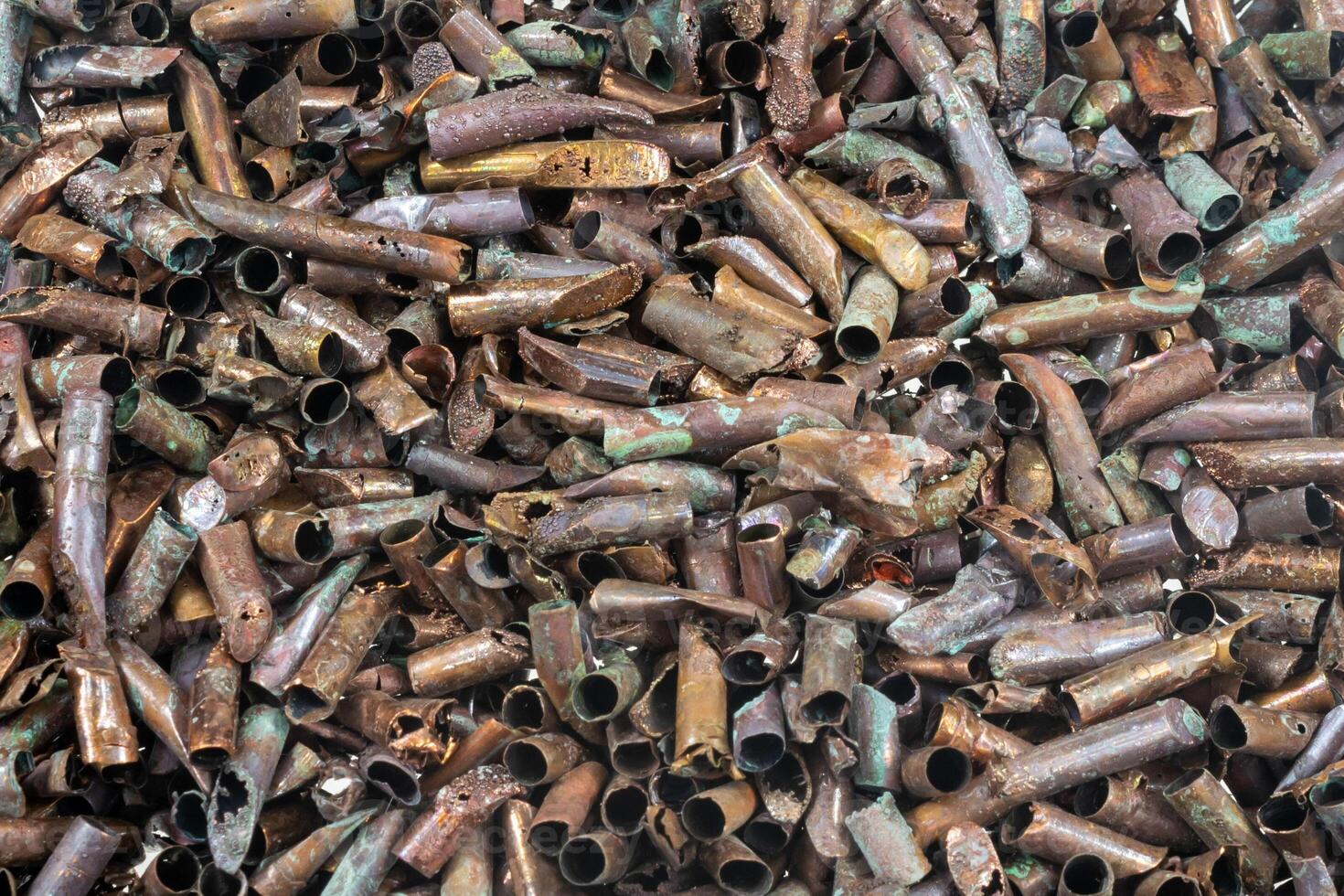 fine copper scrap with visible details. background photo