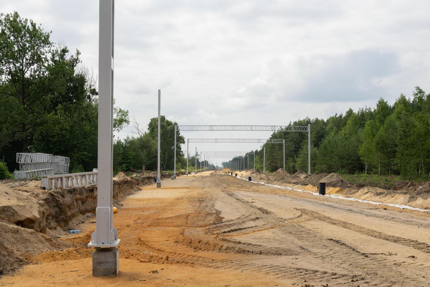 construction of a new railway line from Katowice to Pyrzowice photo