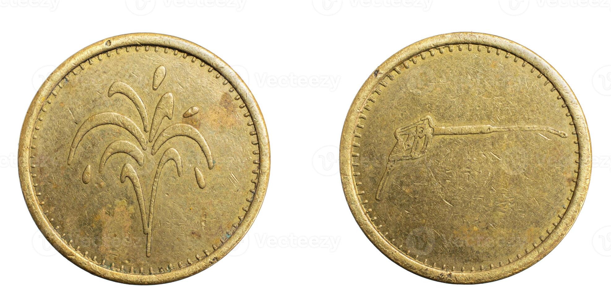 ireland car wash token white isolated background. photo