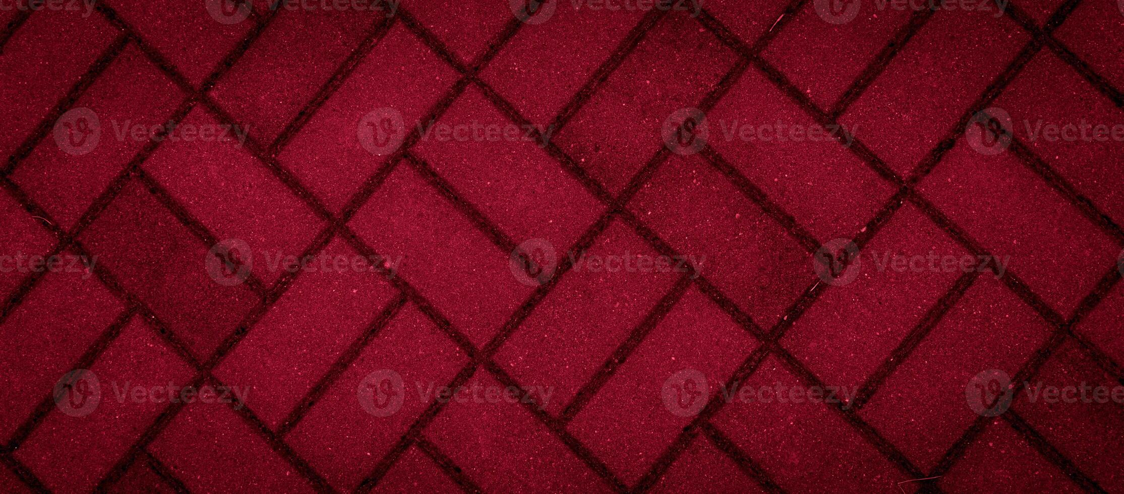 red paving stones with visible details. background or texture photo