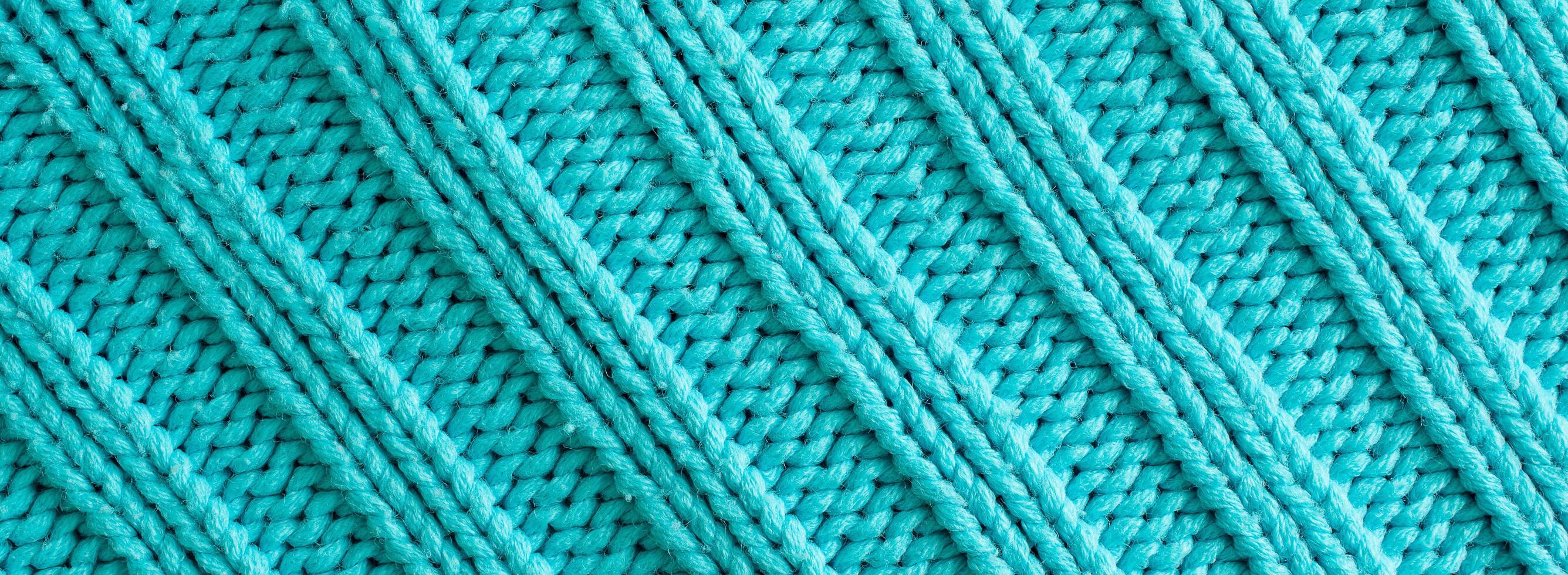 blue cotton fabric with an interesting pattern. background photo