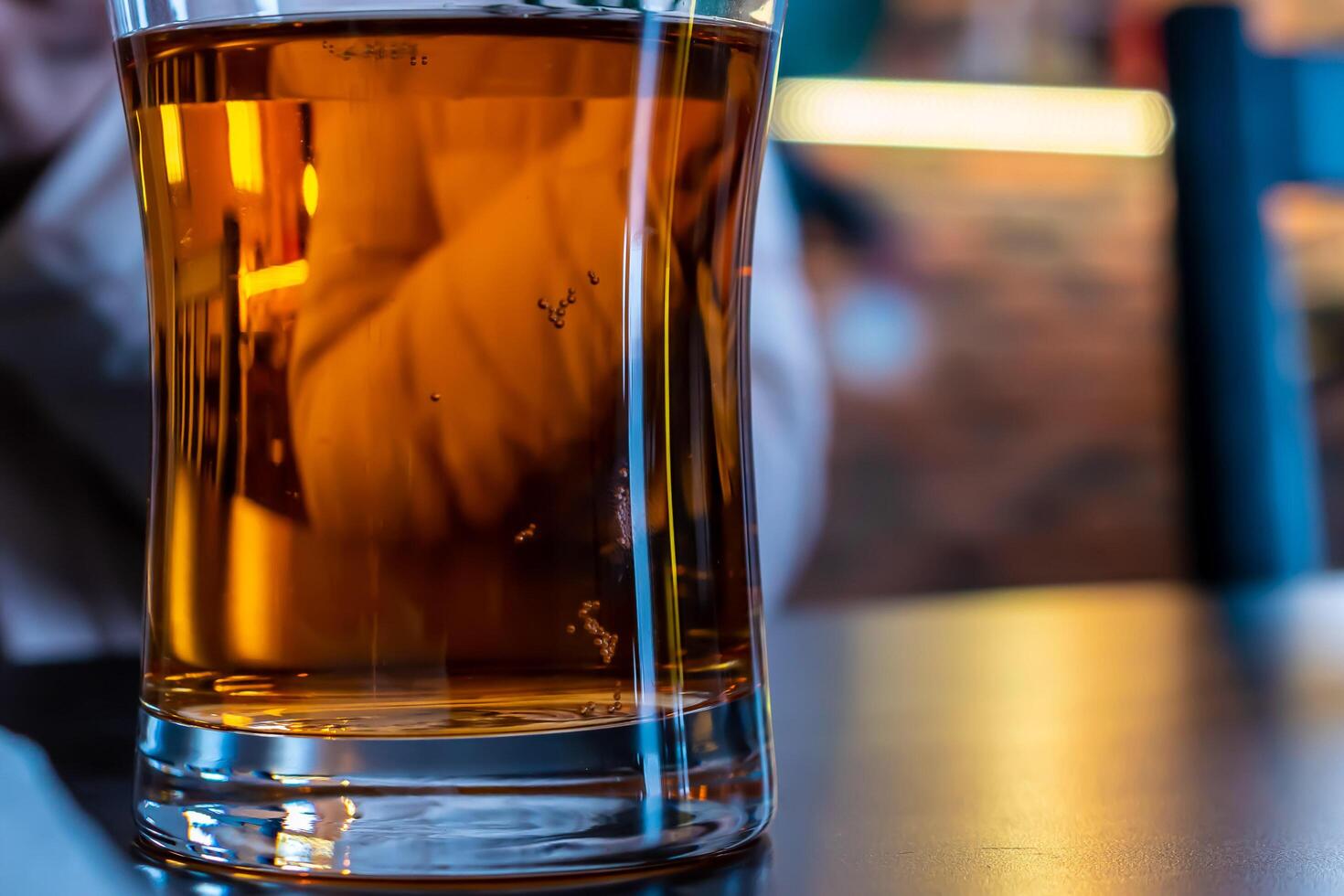 a mug of beer on the background photo