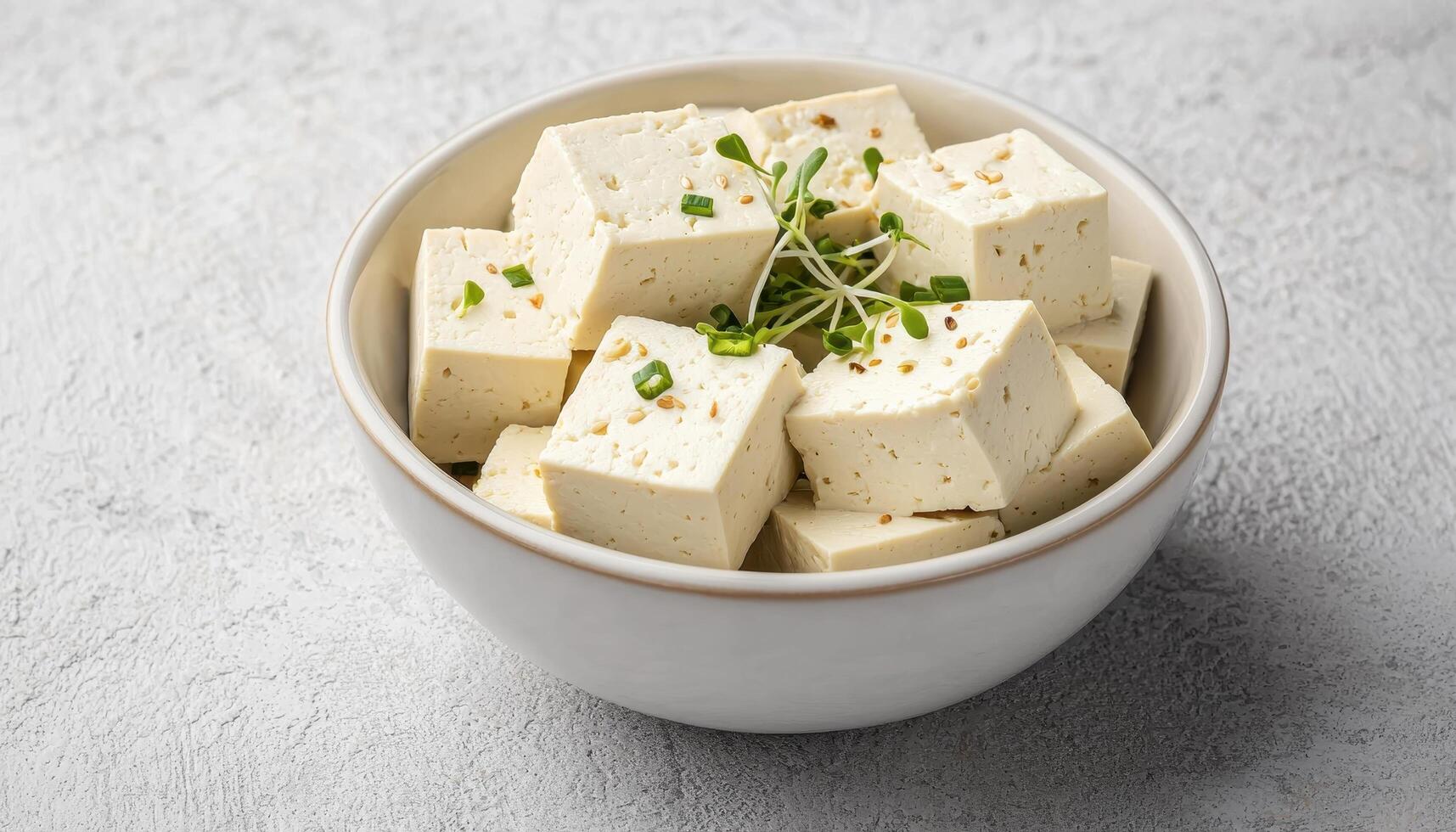 Delicious tofu dish in nature background food photography still life photo