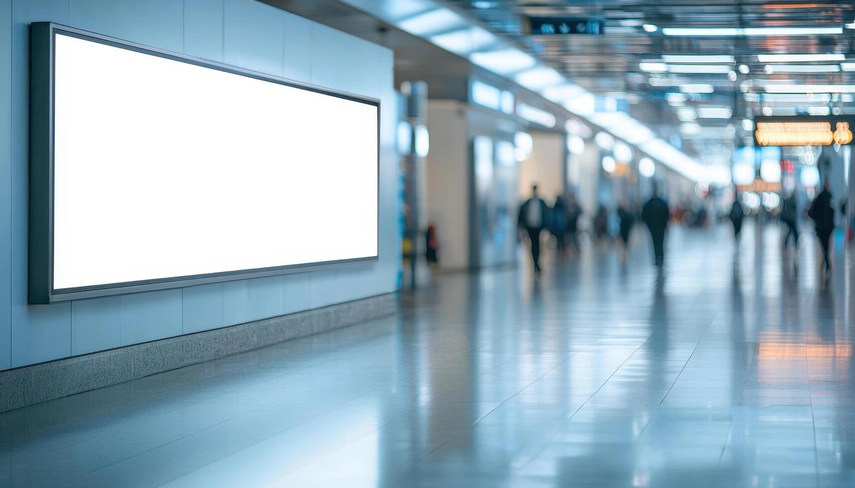 Dynamic advertisement display urban terminal digital mockup background nature copyspace photo