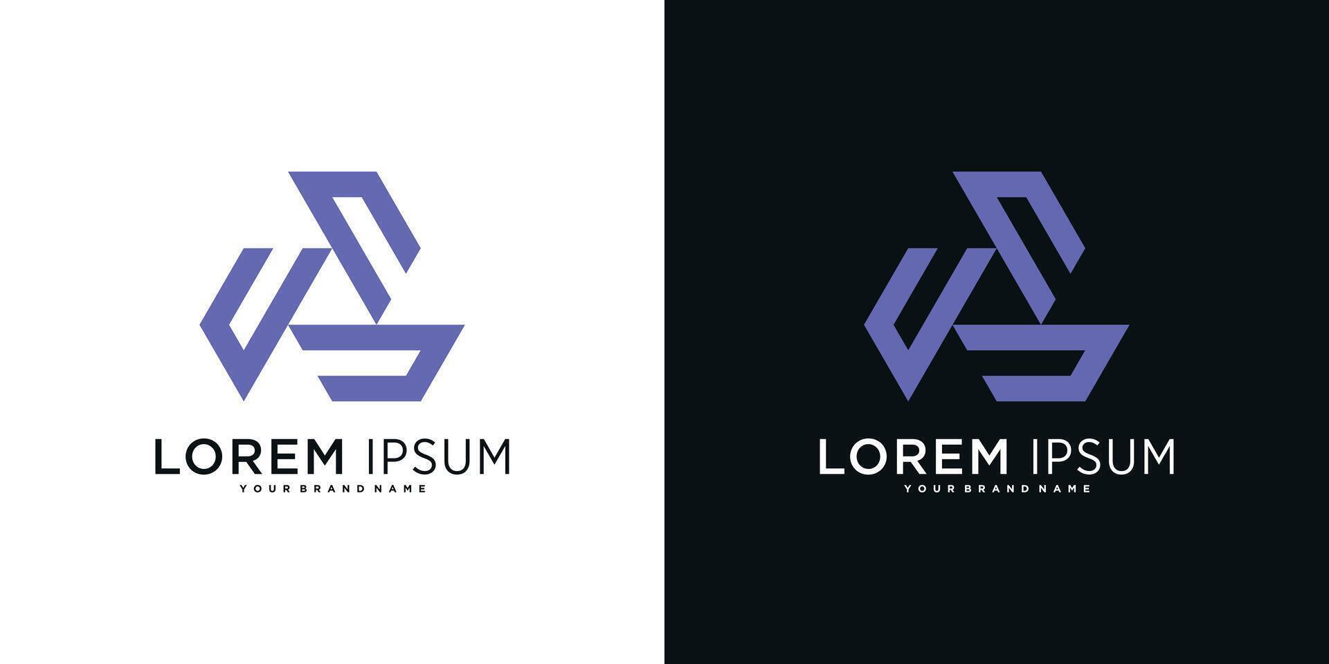 abstract triangle logo icon designs element vector