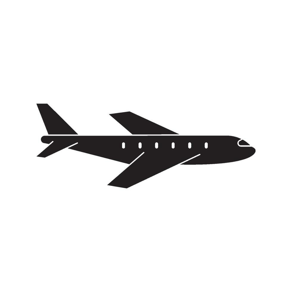 Airplane icon collection. Airplane sign. Airport arrival and departure symbol for your website, logo, app, UI design. illustration, isolated on white background vector