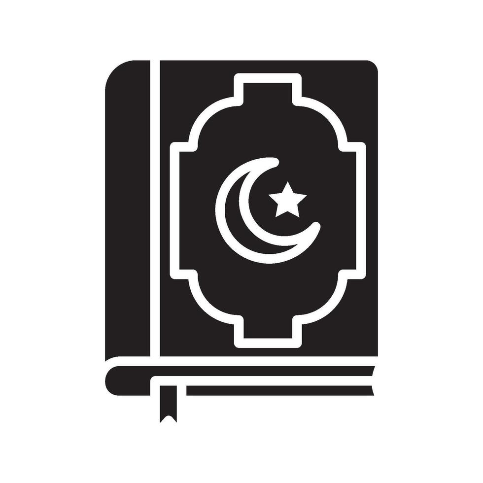 The Holy Quran icon symbol template for graphic and web design collection logo illustration. vector