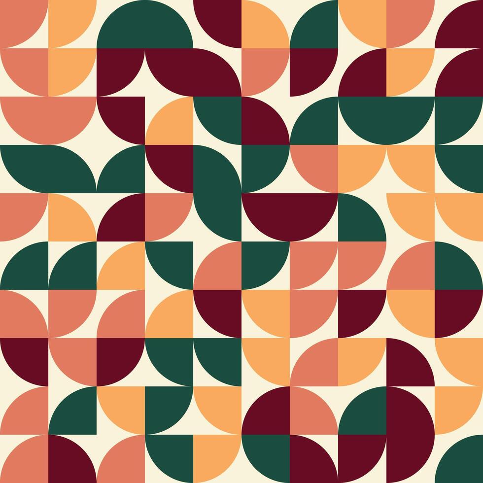 bauhaus style design trending background vector