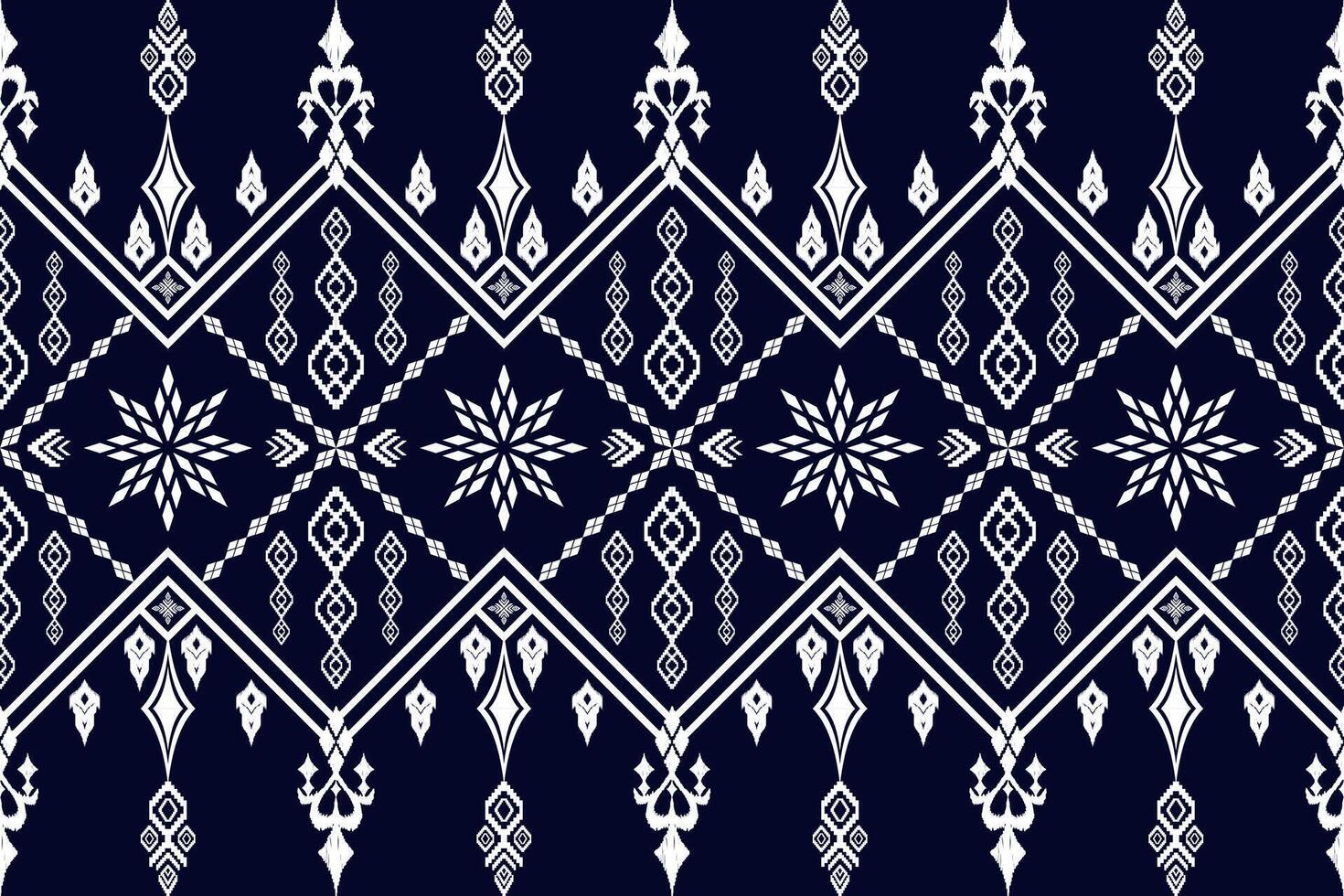 Beautiful Ukrainian knitted geometric ethnic pattern traditional vector