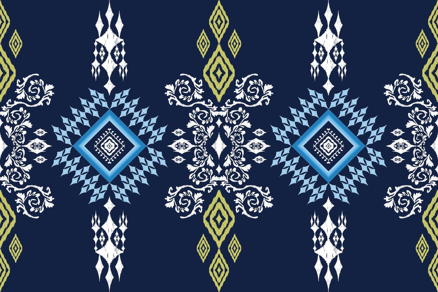 Beautiful knitted embroidery.geometric ethnic oriental pattern traditional style vector